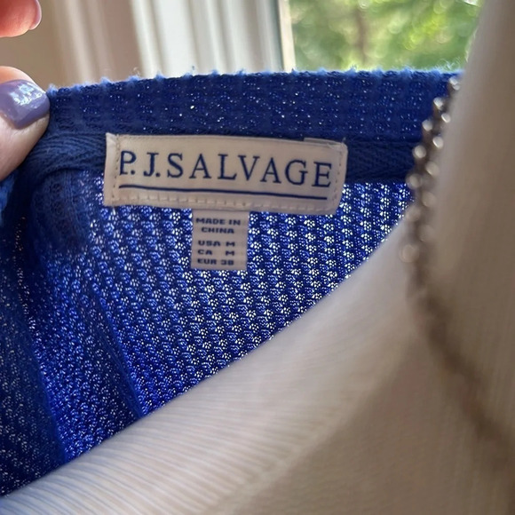 Super Comfy P.J. Salvage Waffle Knit Pajama Short Set, Size Medium - Picture 5 of 9